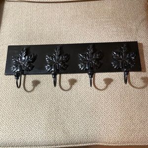 Maple Leaf metal coat hook